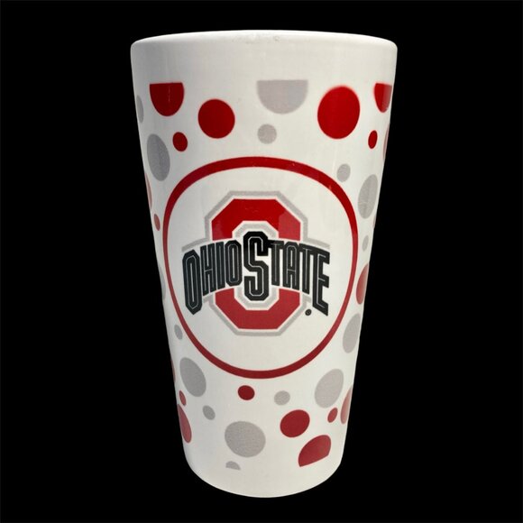Vintage OHIO State University Coffee Mug Cup Ceramic Red Buckeyes Official Fan - Picture 1 of 12